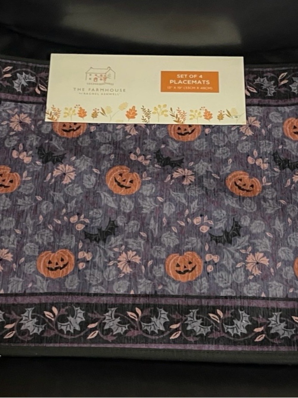 Halloween The Farmhouse by Rachel Ashwell Placemats, Set of 4